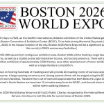 Boston 2026 website note