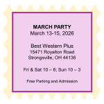 2026 March Party Website Stamp