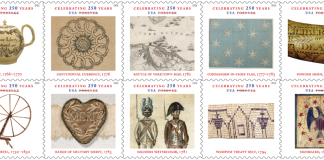 New Stamps Celebrate 250th U.S. Anniversary
