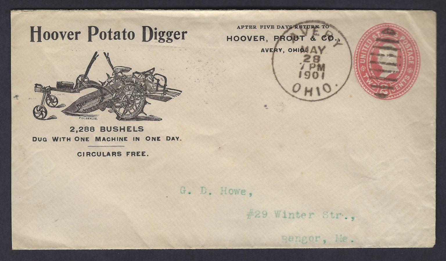 Machine That Saved Farmers Back-Breaking Work | Garfield-Perry Stamp Club